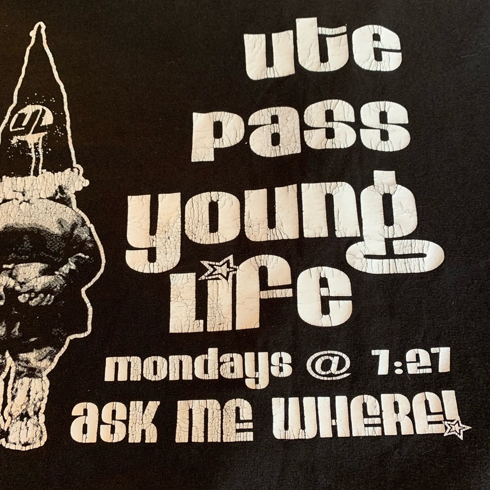 “Say Hello To My Little Friend” Gnome Black Graphic Tee Shirt Mens Small (34-36) - Picture 2 of 11